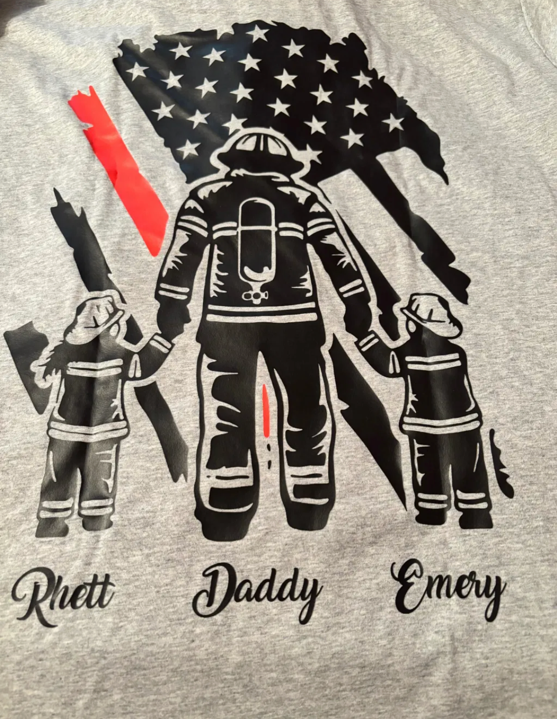 Dad Firefighter Shirt, The Myth, The Legend, Son and Daughter Firefighter, Dad Gift