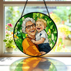 Custom Photo Stained Glass | Family Portrait Suncatcher