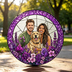 Custom Photo Stained Glass | Family Portrait Suncatcher