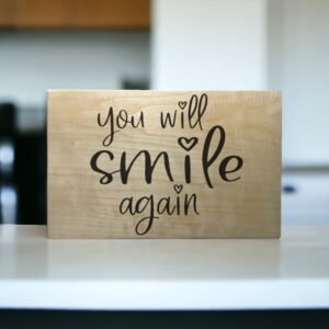 Personalized Wood Sign: A Unique Gift to Inspire and Uplift &#8211; You Will Smile Again