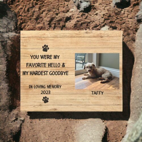 Dog Wall Art &#8211; Gift For Recently Passed Away Pet