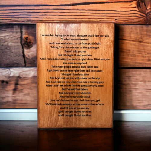 The Story Behind the Poem: A Custom Engraved Sign That Speaks Volumes